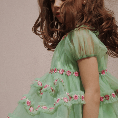 【Konges Sløjd】JOELLE DRESS - GREEN