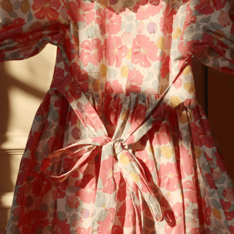 【Konges Sløjd】COEUR COLLAR DRESS GOTS - FLEUR ANGLAISE