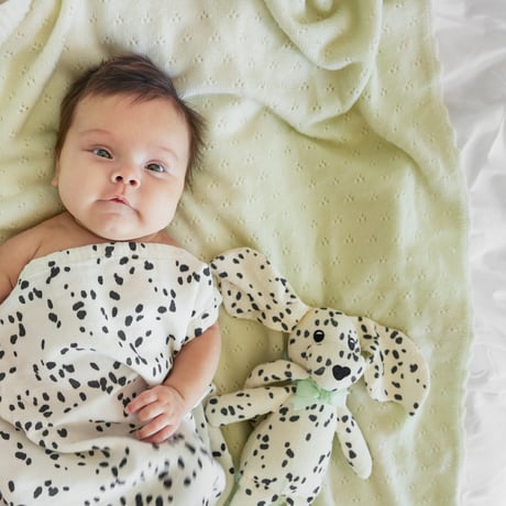 【Elodie】Pointelle Blanket - Creamy White