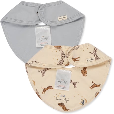 【Konges Sløjd】BASIC 2 PACK BIB - ROAR/PEARL BLUE
