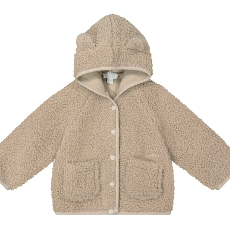 【JAMIE KAY】Tatum Recycled Polyester Sherpa Jacket - Lait Marle