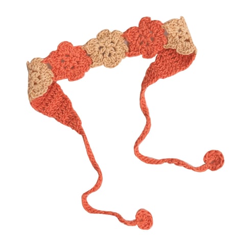 【Kalinka】Flower Crochet Hairband - Mango