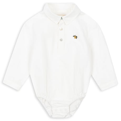 【Konges Sløjd】ROLF BABY SHIRT GOTS - OPTIC WHITE