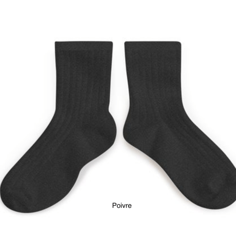 【Collégien】La Mini Ribbed Ankle Socks