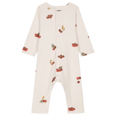 【STUDIO BOHEME PARIS】JUMPSUIT BEN - OFF WHITE / TOMATO