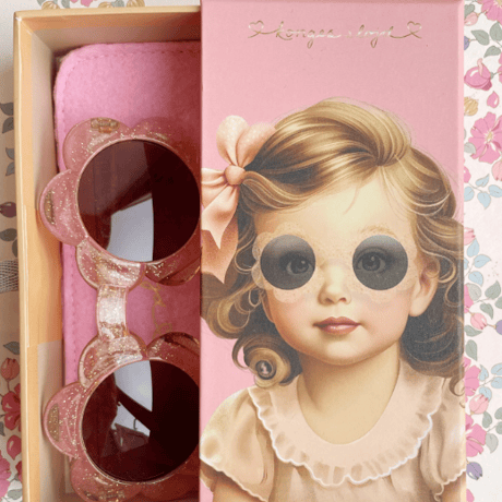 【Konges Sløjd】SUNGLASSES BABY FLOWER - GLITTER MIST