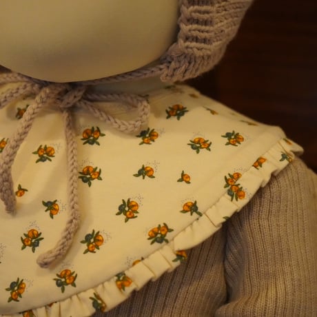 【Konges Sløjd】BASIC 2 PACK FRILL BIB - PEONIA LIMONE/BRAZILIAN SAND