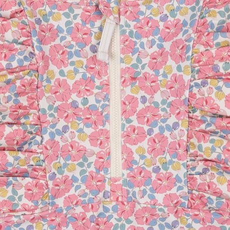 【Konges Sløjd】MANUCA FRILL ONESIE GRS - ROSE ANGLAISE
