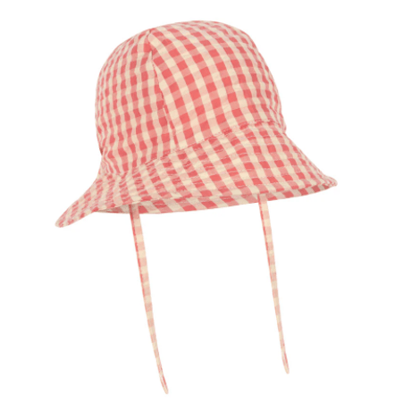 【Konges Sløjd】KIM SUN HAT GOTS - FLAMINGO PLUME CHECK