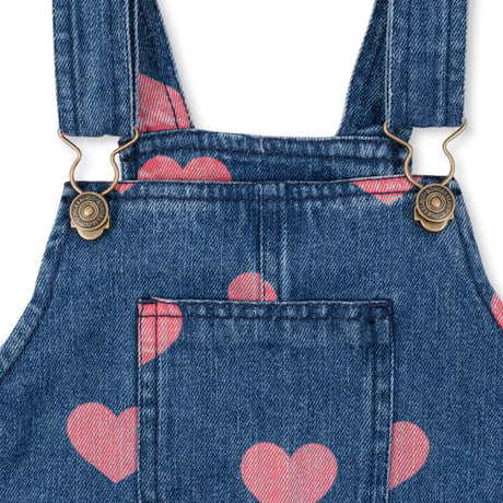 【Konges Sløjd】MAGOT OVERALL DRESS GOTS - BON COEUR PINK