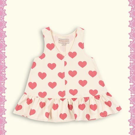 【Konges Sløjd】MAGOT DRESS GOTS - BON COEUR PINK