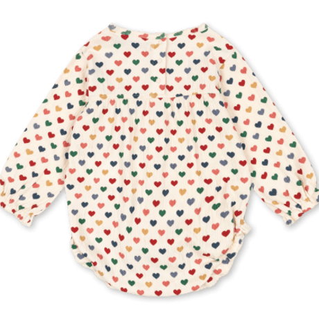 【Konges Sløjd】CHLEO ROMPER OCS - COEUR COLORÉ
