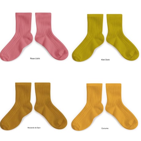 【Collégien】La Mini Ribbed Ankle Socks