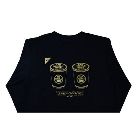 RAP NOODLE  L/S Shirt /  Black