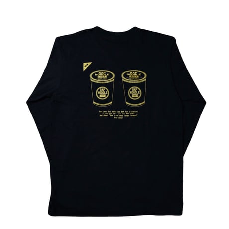 RAP NOODLE  L/S Shirt /  Black