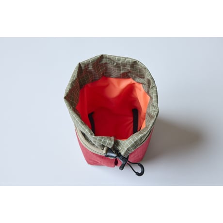 Square stem bag (CORDURA/Beige-Red)