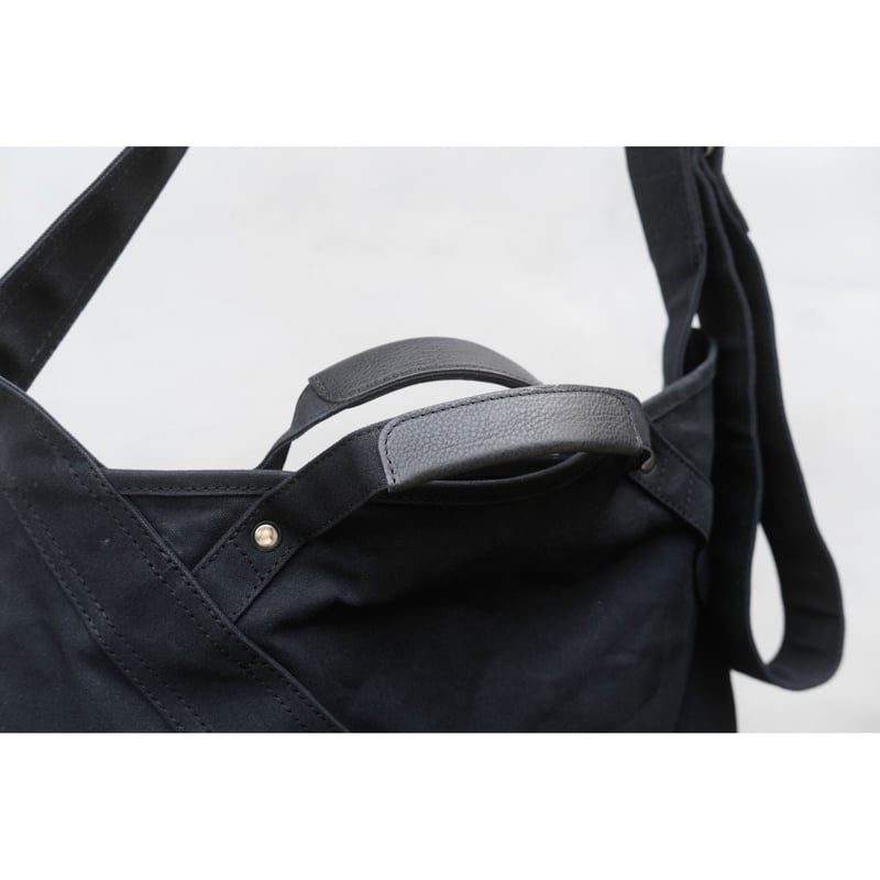 ショルダーバッグ ripa gron L size (Black/leather handle) gron L size (col:Black/leather handle) | ripa