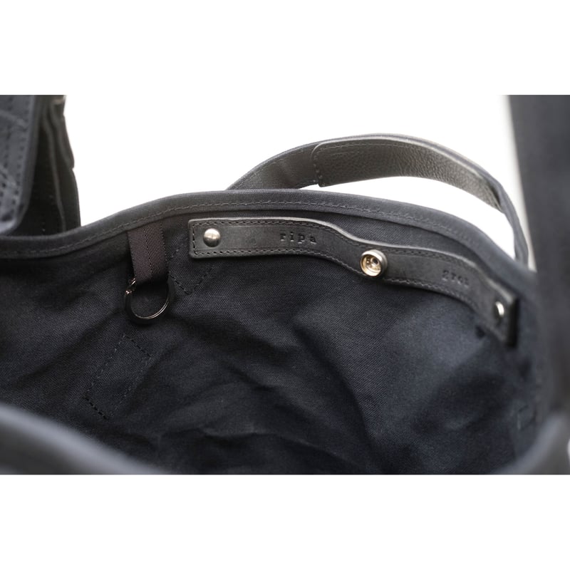 ショルダーバッグ ripa gron L size (Black/leather handle) gron L size (col:Black/leather handle) | ripa