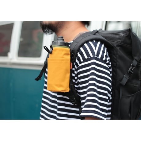 Bottle holder (Fawn Beige/Mustard/Blue)