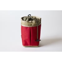 Square stem bag (CORDURA/Beige-Red)