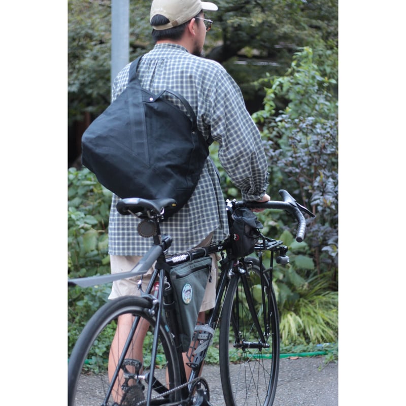 ショルダーバッグ ripa gron L size (Black/leather handle) gron L size (col:Black/leather handle) | ripa