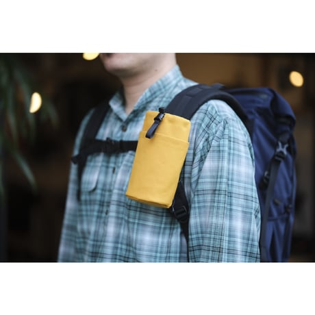 Bottle holder (Fawn Beige/Mustard/Blue)