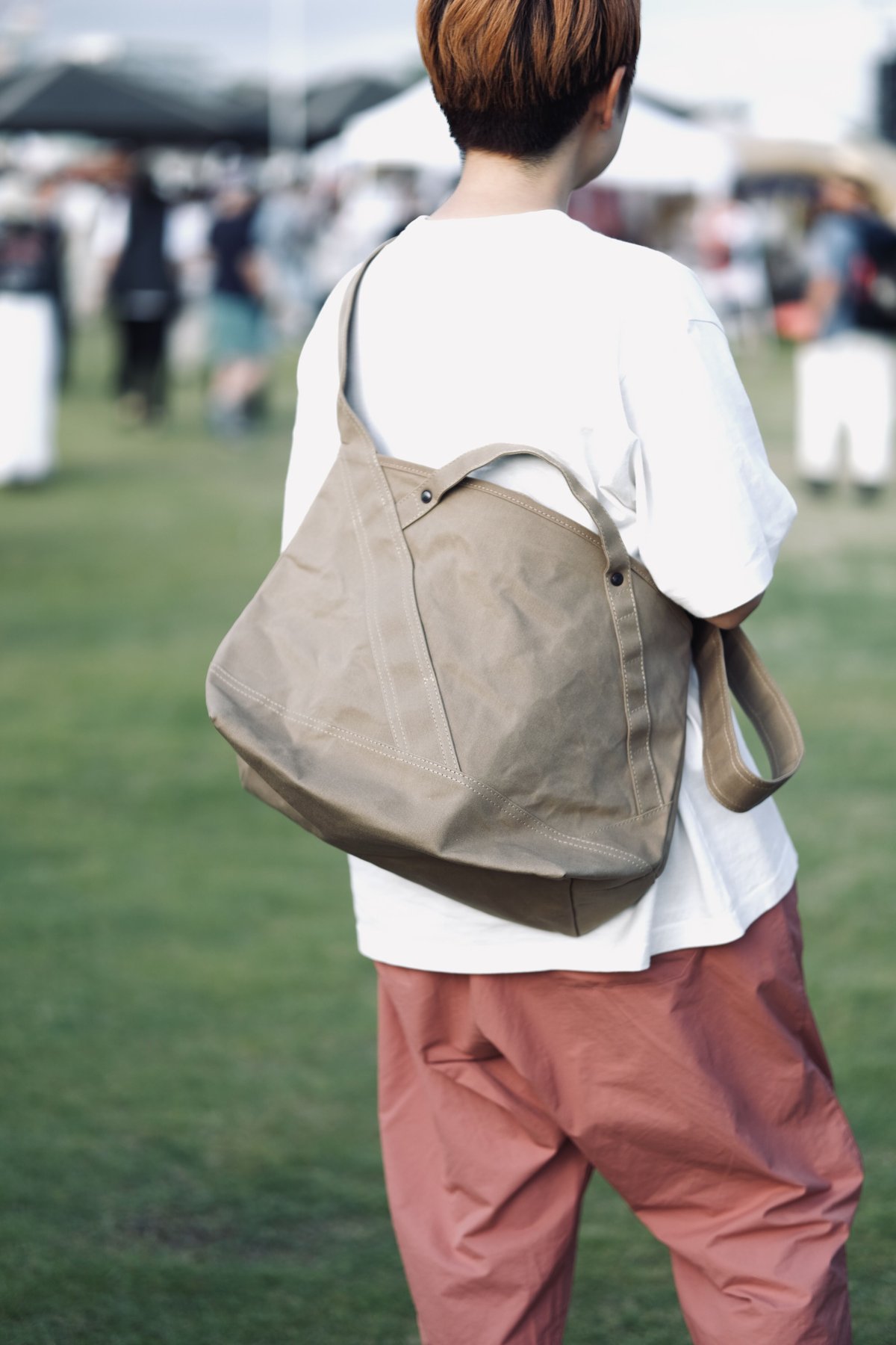 ショルダーバッグ ripa gron L size (Black/leather handle) gron L size (col:Black/leather handle) | ripa