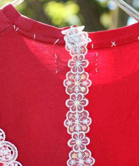 "赤い花へ" For Certain Red Flower pull-over, rebuild by vintages