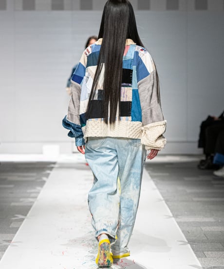 "二重ハート" Overlapping love and unlove, Based on Bleach denim pants