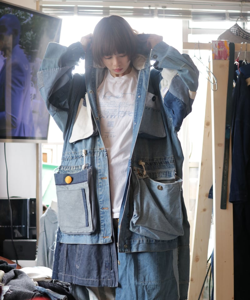 【BLUEPORT】DENIM MODS COATデニムモッズコート M-51 名作ミリタリーコートをデニム仕様に!アメカジの魅力が詰まった魅惑の1