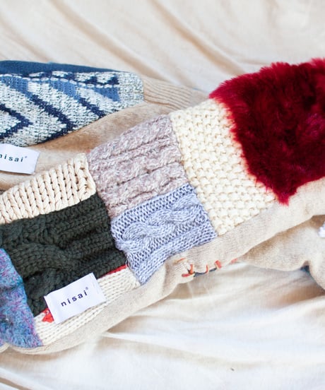 "つぎはぎのアームニット／レッグウォーマー 第四十六色" Arm Knit/Leg Warmers, Rebuild by vintages