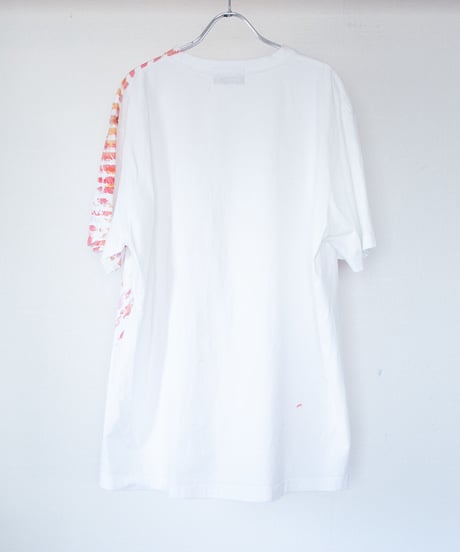"色彩記録の手刷りのTシャツ 第十色" T-shirt by Analog silk screen overlay blurring hand-print