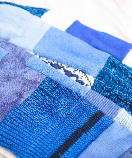 "つぎはぎのアームニット／レッグウォーマー 第四十色" Arm Knit/Leg Warmers, Rebuild by vintages
