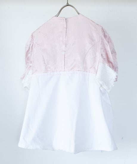 "ひっくりかえったドレスブラウス" upside down dress blouse, rebuild by vintages