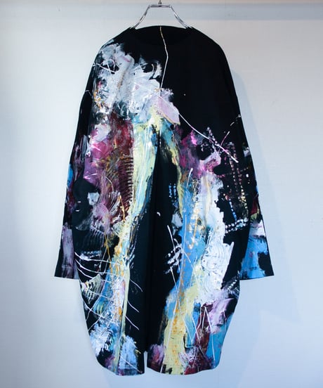 《0＜nisai+α≦Y》 riri zip painted coat / formed black