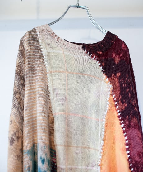 "水月鏡花" Flower knit that you can see but you can't get, Rebuild by vintages