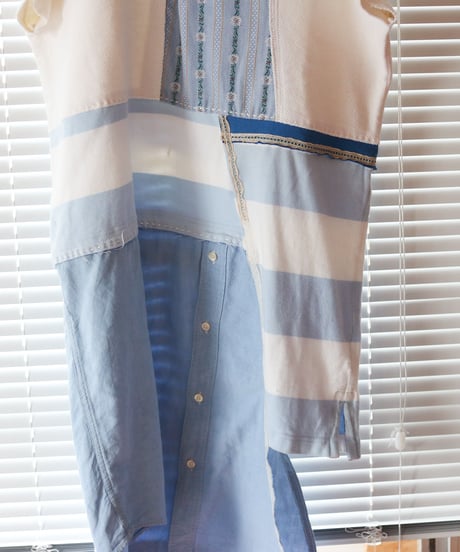 "入道雲" Cumulonimbus sky Dress, rebuild by vintages