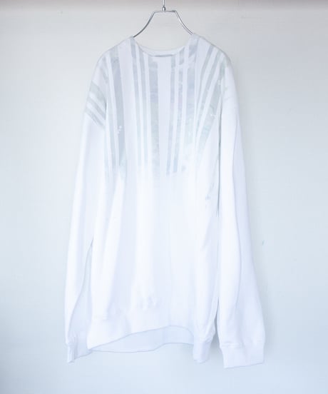 "記憶の中の花" Trainer by Analog silk screen overlay blurring hand-print