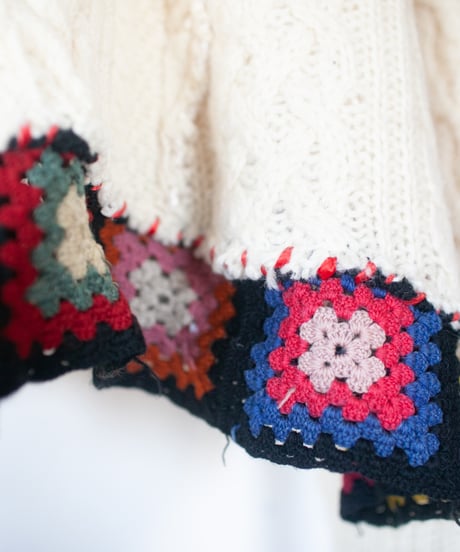"火照る" hotel short-knit, Rebuild by vintages
