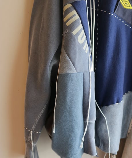 "虹の前の光" The light before rainbow pullover, reconstructed from mix vintages