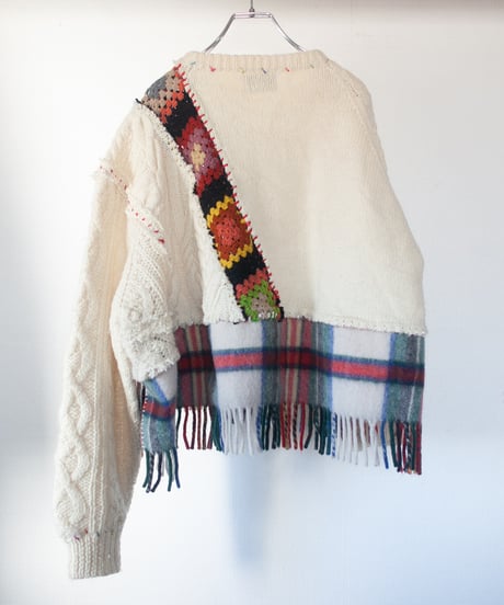 "あの日、白かっただけのニットセーター" turn the colors short-knit, Rebuild by vintages