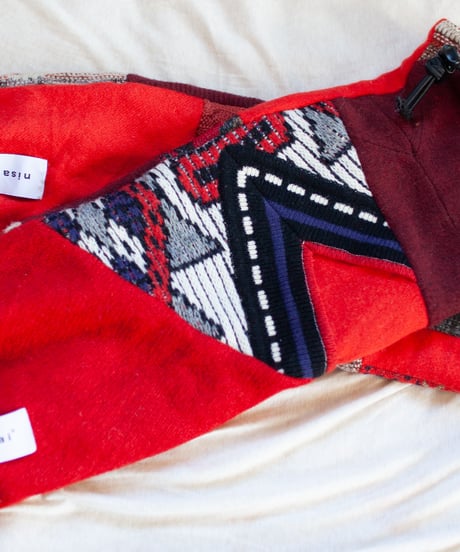 "つぎはぎのアームニット／レッグウォーマー 第三十八色" Arm Knit/Leg Warmers, Rebuild by vintages