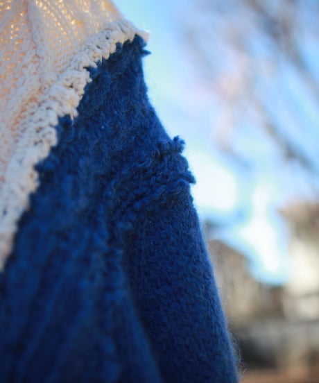 "あの日、青かっただけのニット・セーター 2022年式" Past blue knit, Rebuild by vintages