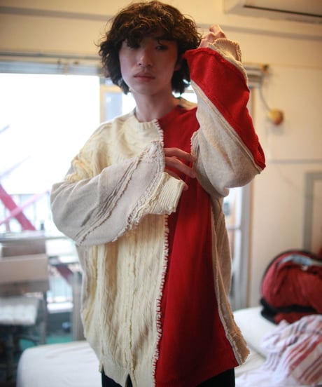 "捻くれすぎて素直だった"  It was too twisted and straightforward knit, Rebuild by vintages