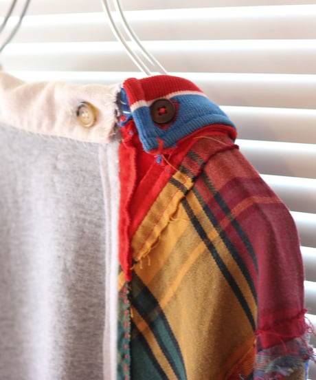 "愛の別名／レヴィ＝ストロースへ捧ぐ" Bricolage long shirt dedicated to Levi Strauss, rebuild by vintages