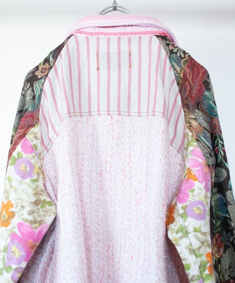 《nisai × soma komatsuno》"恋をしてる" Patchwork oversized jacket, Rebuild by vintage denims
