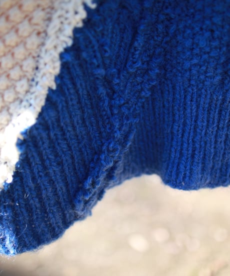 "あの日、青かっただけのニット・セーター 2022年式" Past blue knit, Rebuild by vintages