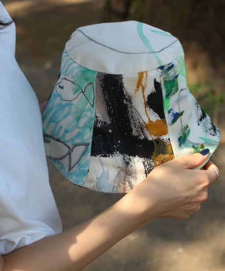 【nisai × daisuke kondo】”遊びと色の果て” After Painting Play Hat / 002