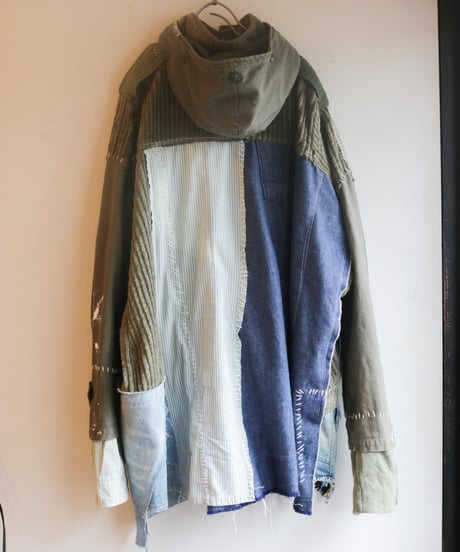 "荒くれ者の約束" Promise of the rough man coat jacket, reconstructed from mix vintages