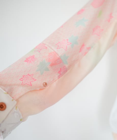 《nisai × soma komatsuno》"遥か彼方の花" Patchwork mods coat, Rebuild by KIMONO